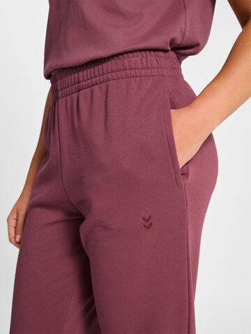 Effilé Pantalon Hummel en violet