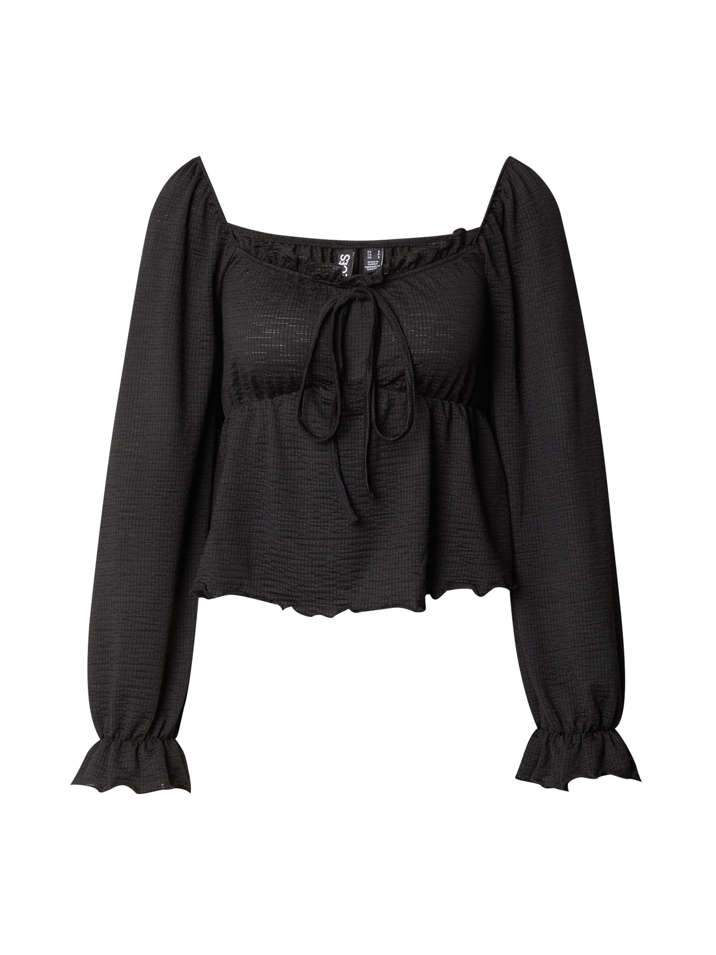 PIECES Blus 'PCFAY' i svart: framsida