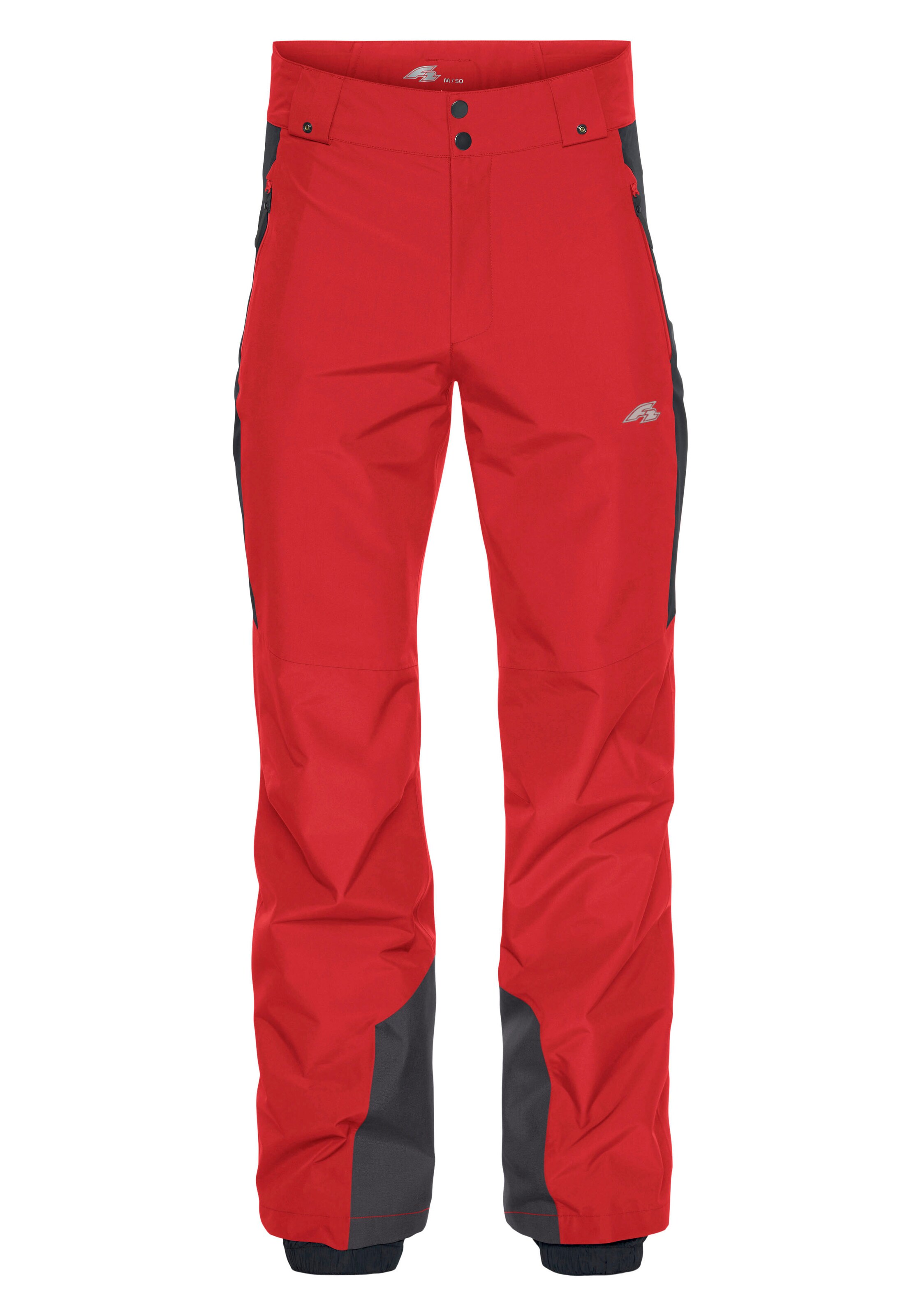 F2 Regular Workout Pants in Red: front