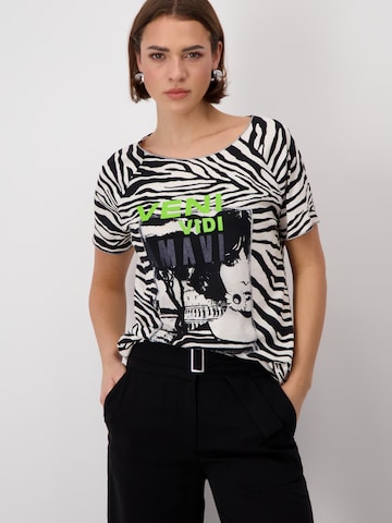 T-shirt monari en noir : devant