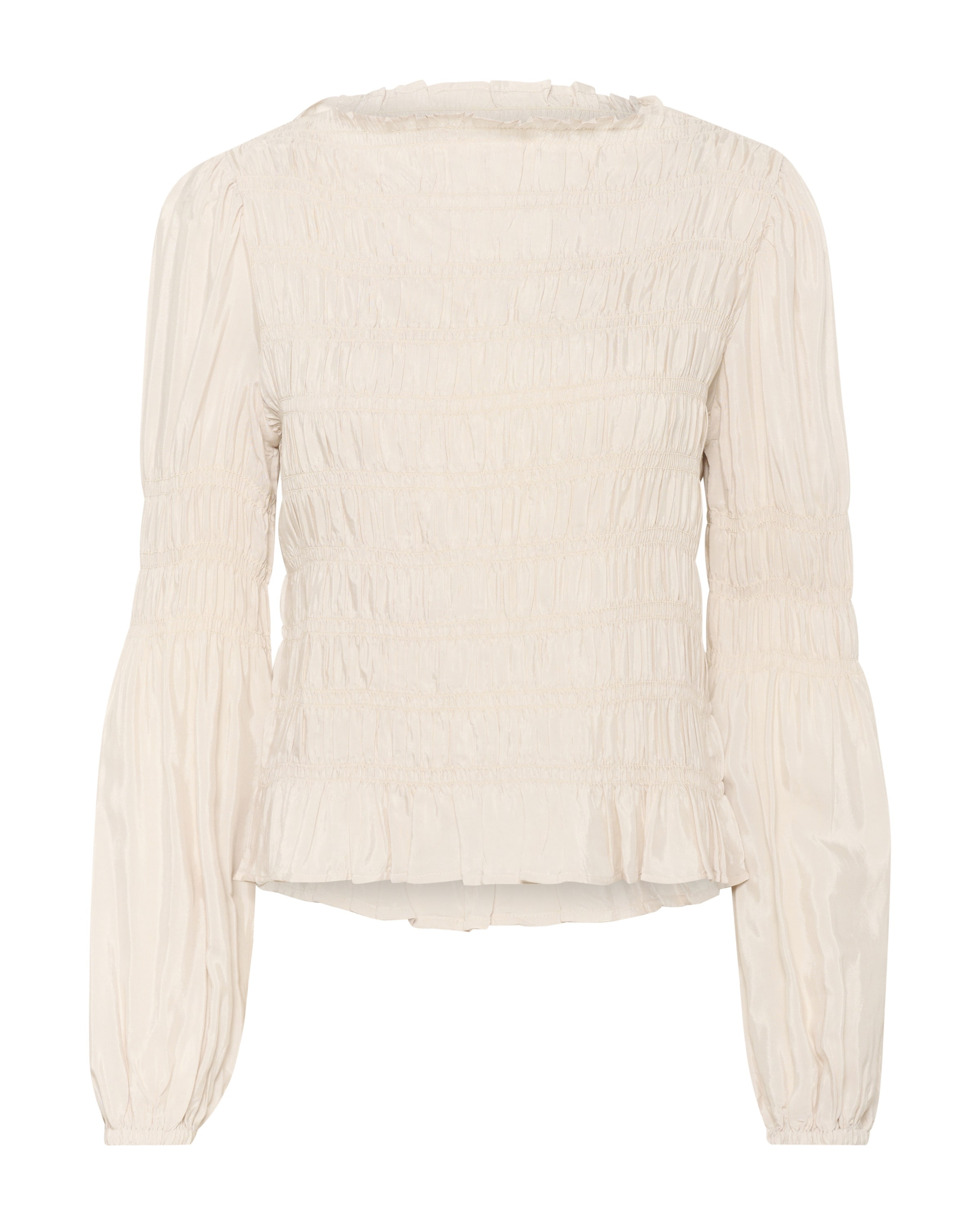 Cream Blouse 'Henva' in Beige: front