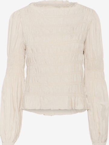 Chemisier 'Henva' Cream en beige : devant