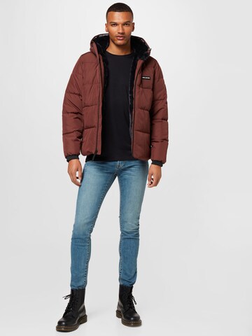 HOLLISTER Winter Jacket in Brown