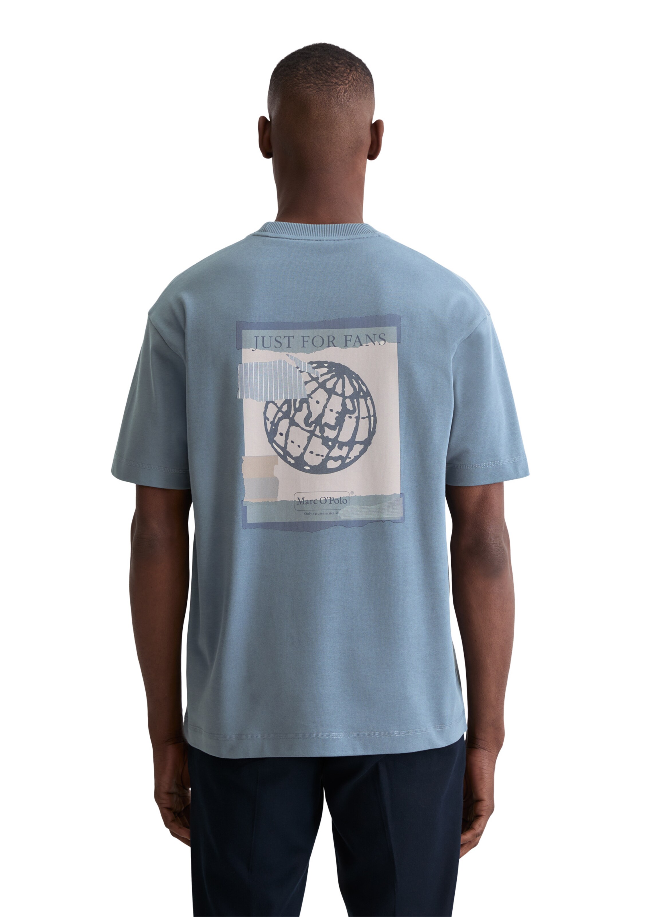 T-Shirt Marc O'Polo en bleu : devant