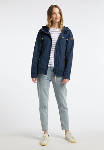 Veste fonctionnelle ' kianna' Schmuddelwedda en bleu : devant