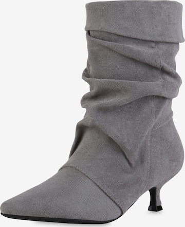 Van Hill Enkellaarsjes 'Kristina' in Grijs: voorkant