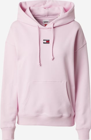 Felpa di Tommy Jeans in rosa: frontale