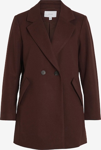 VILA Between-Seasons Coat in Brown: front