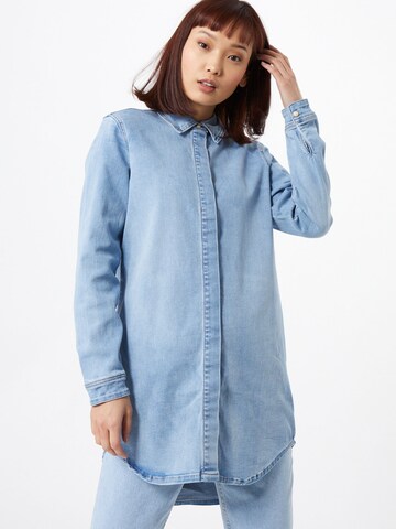 Camicia da donna 'Win' di OBJECT in blu: frontale