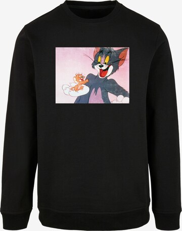 ABSOLUTE CULT Sweatshirt 'Tom and Jerry - Still One' in Zwart: voorkant