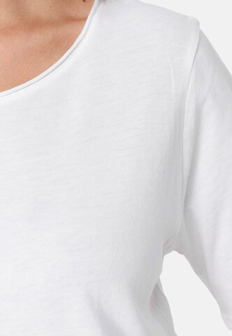 Cotton Candy Rundhals-Shirt 'Beggy' in Weiß