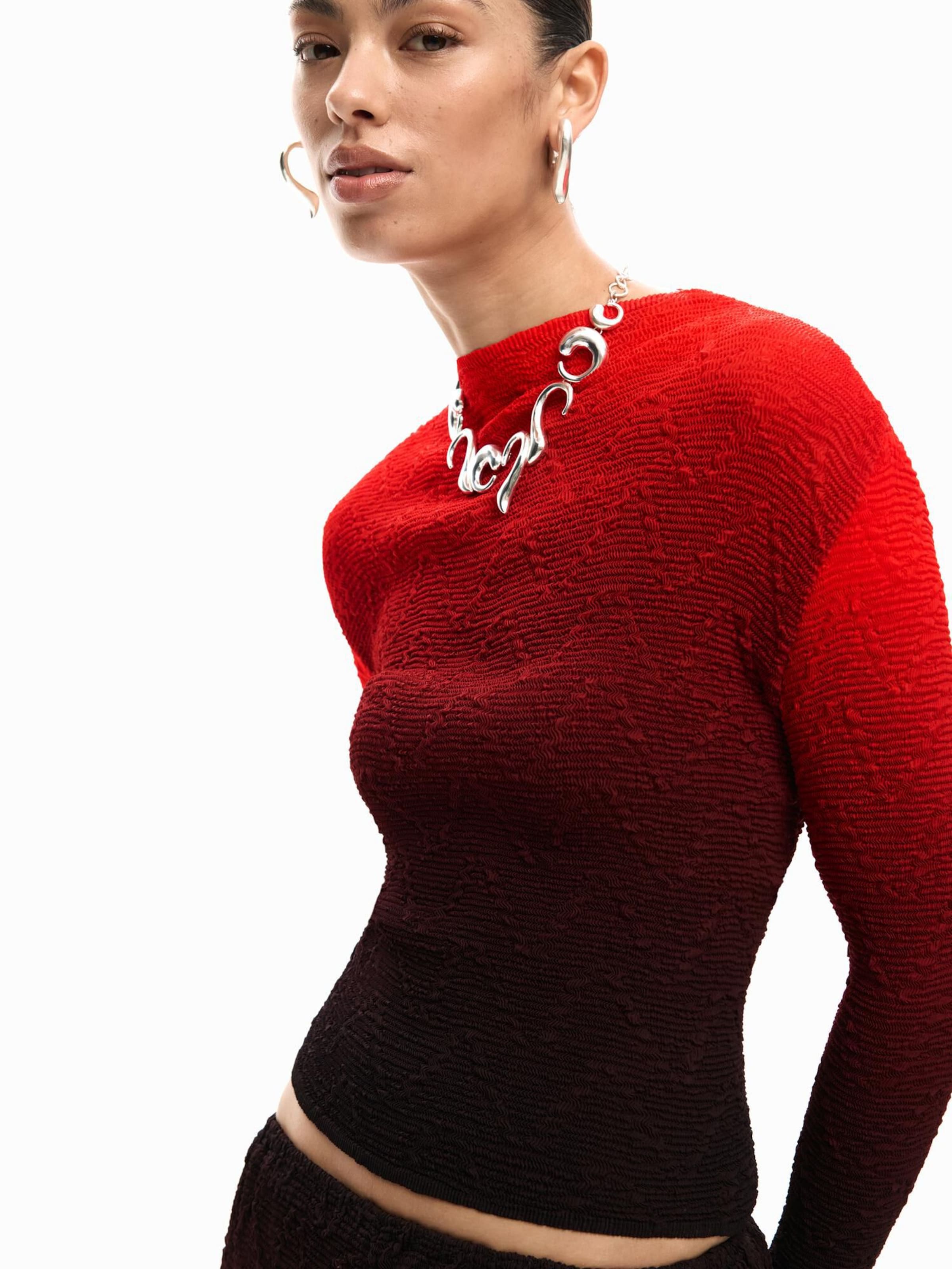 Desigual Sweter w kolorze czerwony