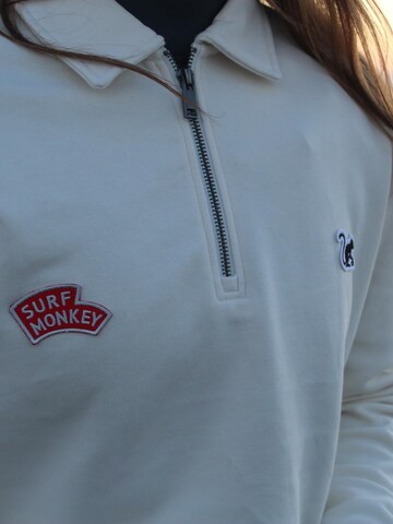Sweat-shirt Surf Monkey en blanc