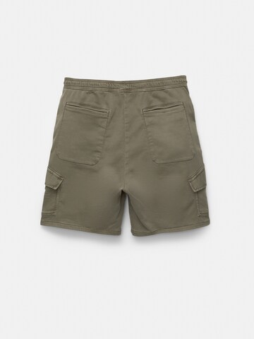 Pull&Bear Loosefit Cargobroek in Groen