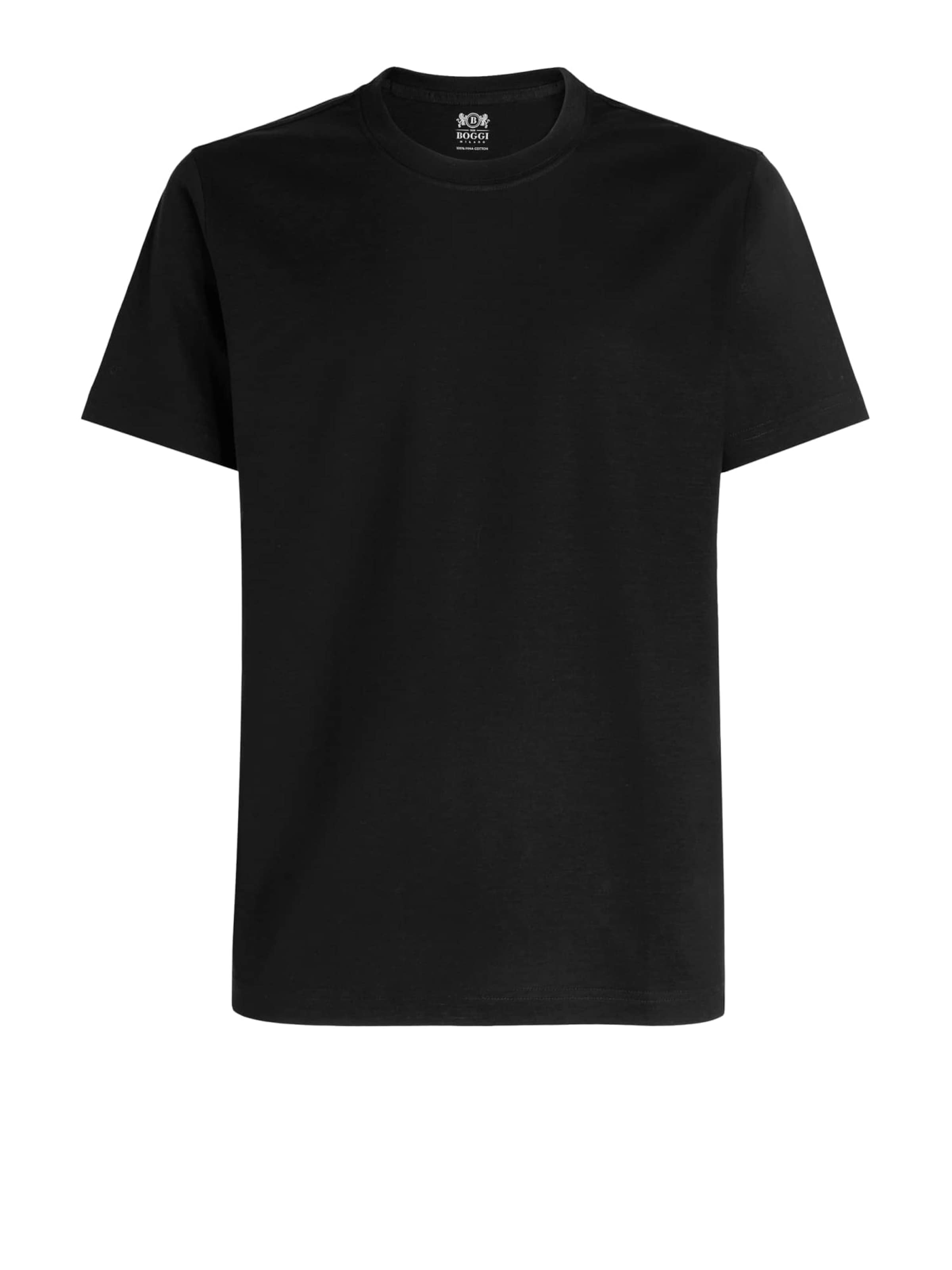 Maglietta di Boggi Milano in nero: frontale