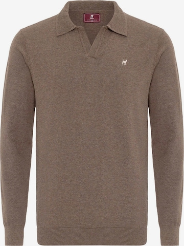 Williot Pullover in Braun: Vorderseite