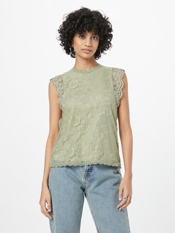 PIECES - Blusa 'Olline' en verde: frente