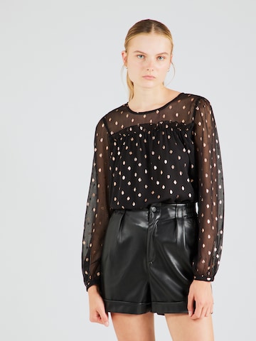 ONLY - Blusa 'IVY FOIL' em preto: frente