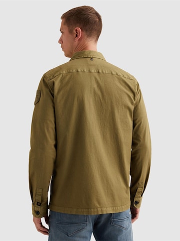 PME Legend Regular fit Skjorta 'PME LEGEND - Shirt jacket with chest pockets and badge on the sleeve' i brun