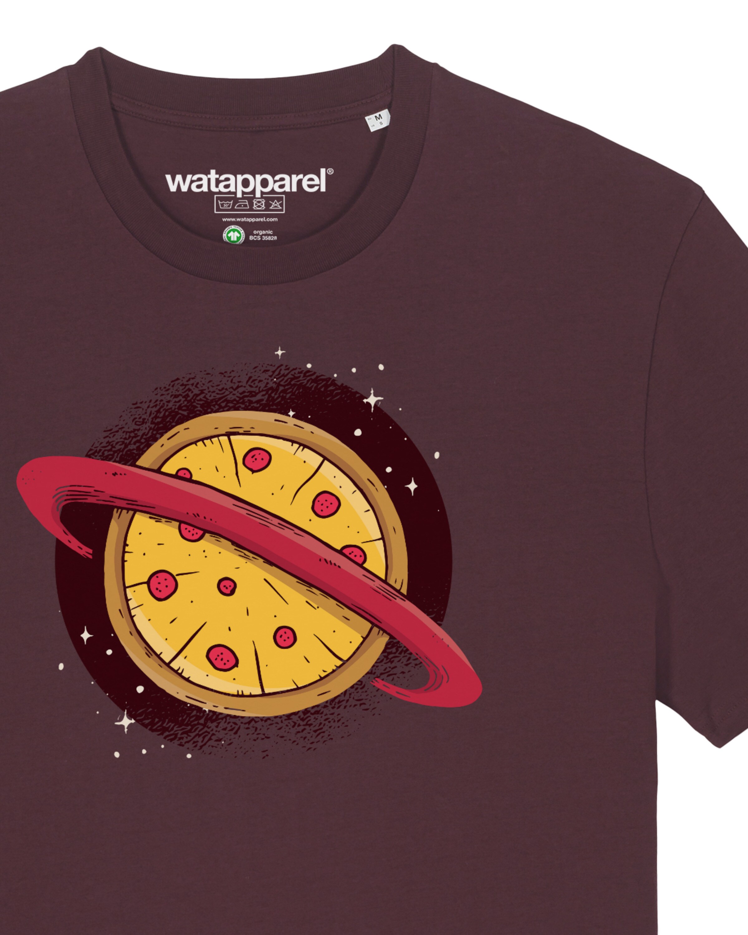 Maglietta 'Pizza Planet' di Watapparel in rosso