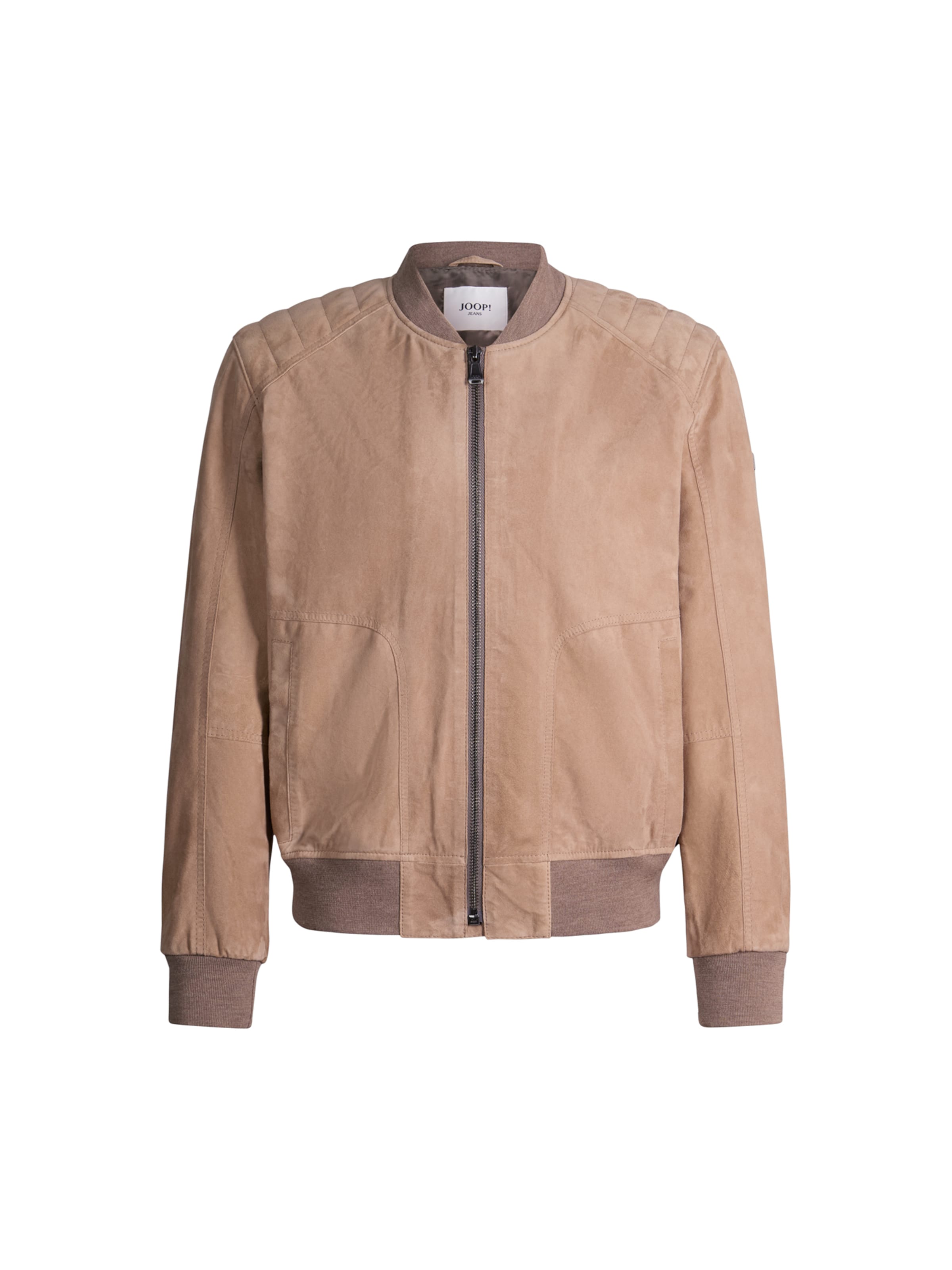 JOOP! Jeans Lederjacke ' Bokston ' in Beige: Vorderseite