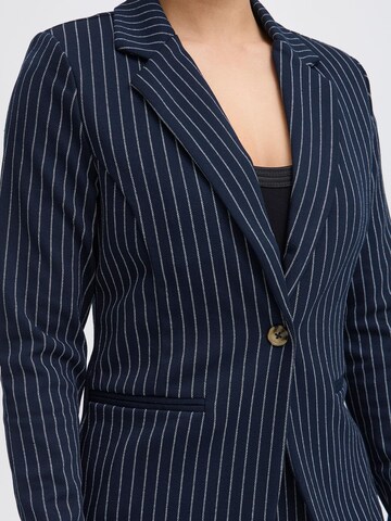 ICHI - Blazer ' IXKATE PINSTRIPED BL ' en azul