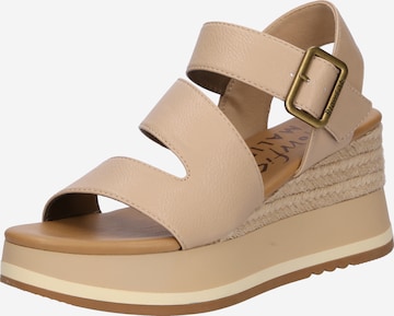 Blowfish Malibu Sandalen met riem 'SOLLY' in Beige: voorkant