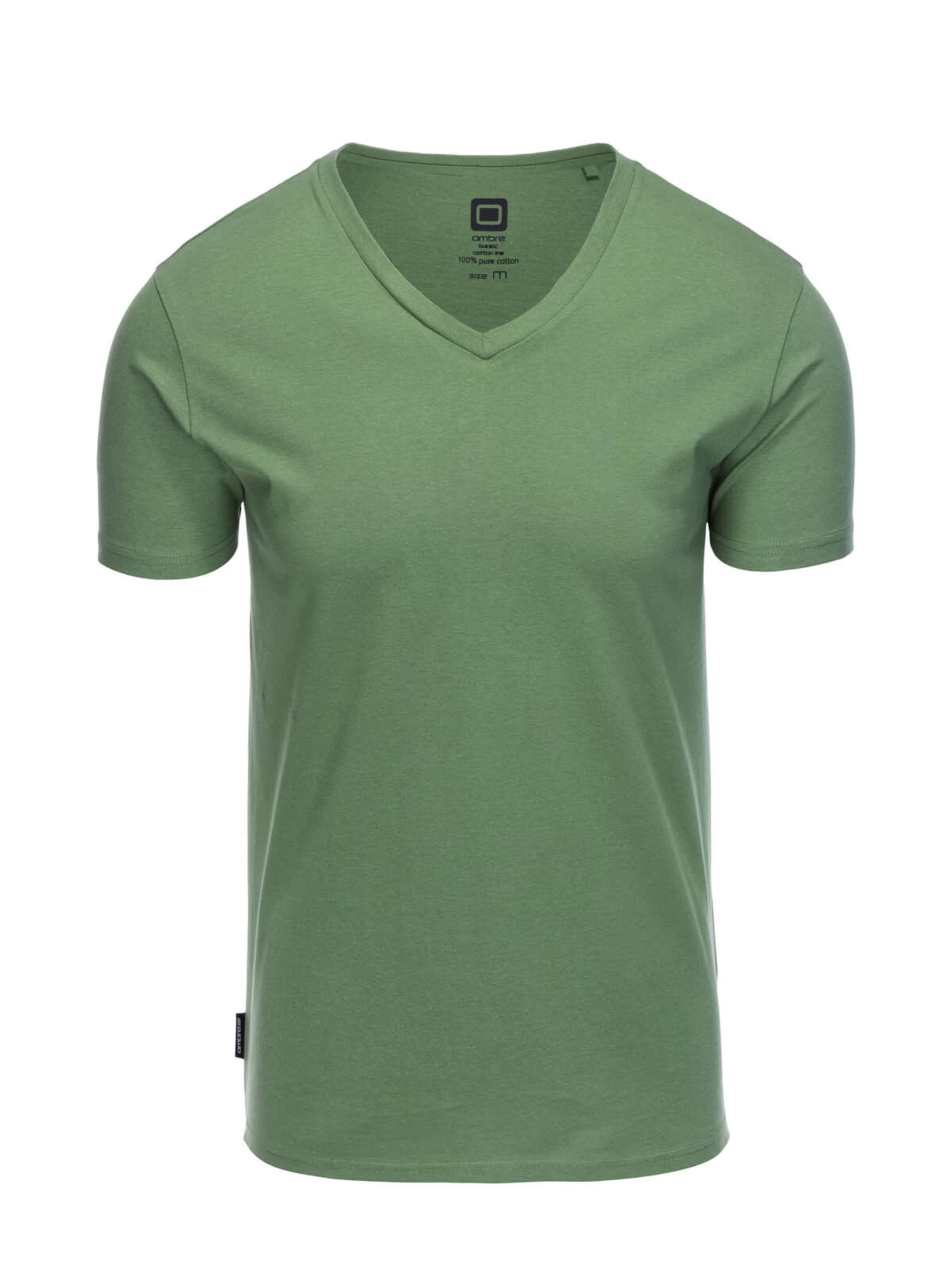 Ombre Shirt in Groen: voorkant