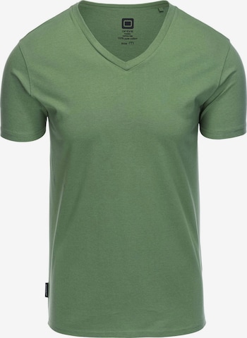 Ombre Shirt in Groen: voorkant