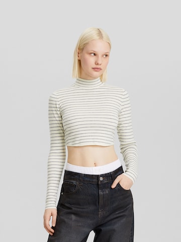 Bershka Sweater in Grey: front