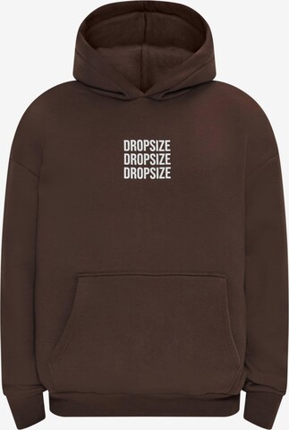 Dropsize Sweatshirt in Bruin: voorkant