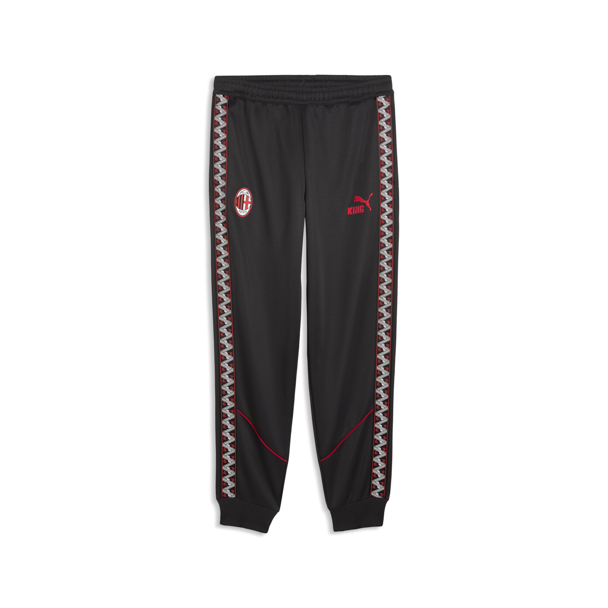 PUMA Workout Pants 'AC Milan King Anthem' in S/Regular in Graphite / Red / Black / White, Item view