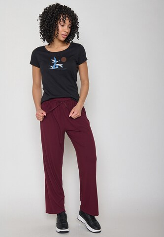 GREENBOMB Shirt 'Animal Goose Family' in Zwart