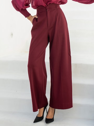 JIORO Wide Leg Hose 'ESSENTIALS' in Rot