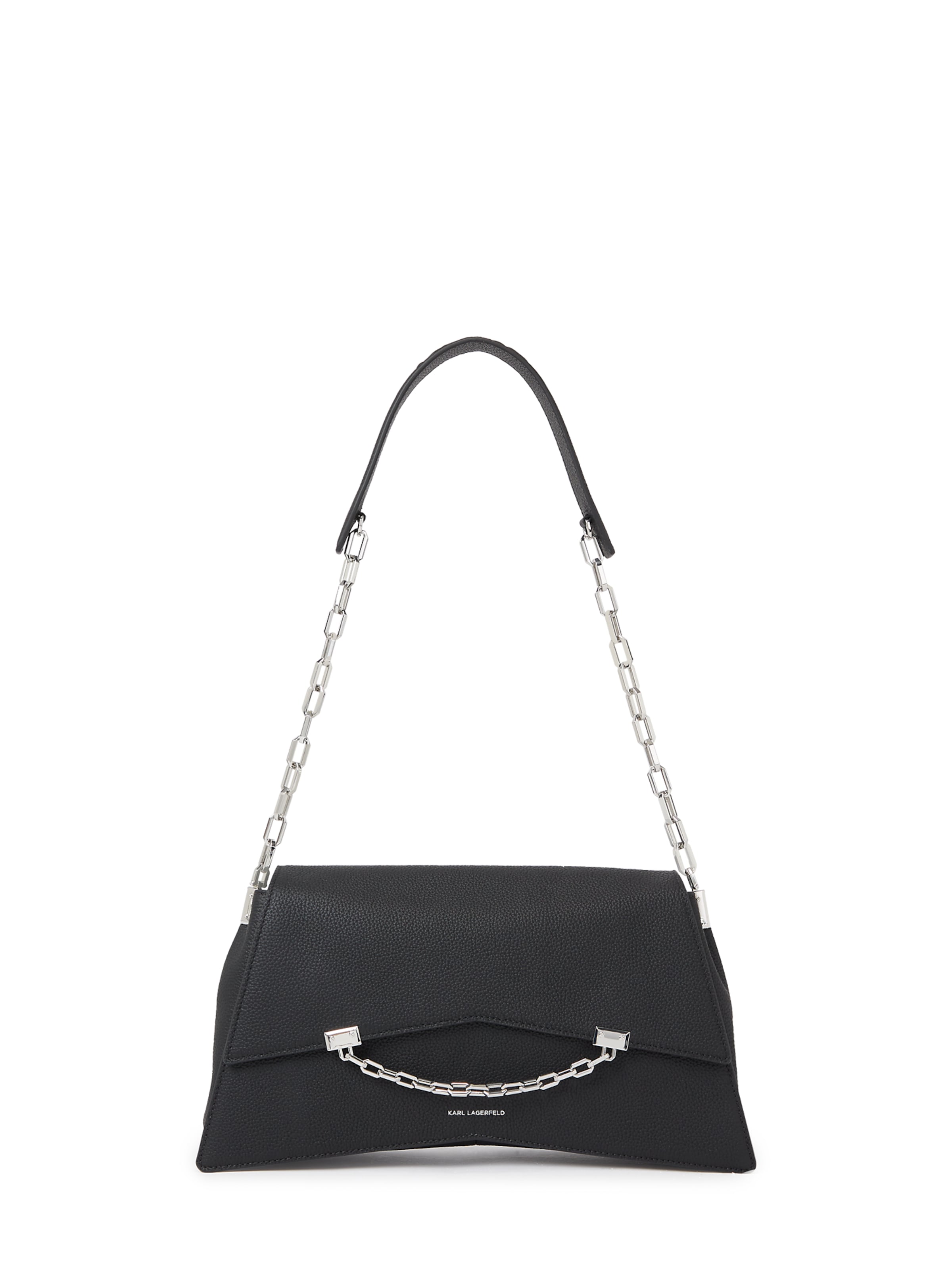 Karl Lagerfeld - Bolso de hombro 'Seven' en negro: frente