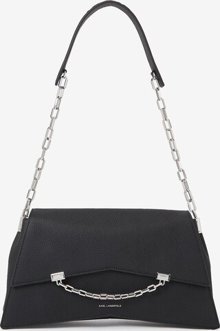 Karl Lagerfeld Schultertasche 'Seven' in Schwarz: predná strana