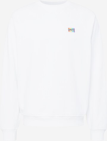 LEVI'S ® Sweatshirt 'Relaxed Raglan Crewneck' in White: front