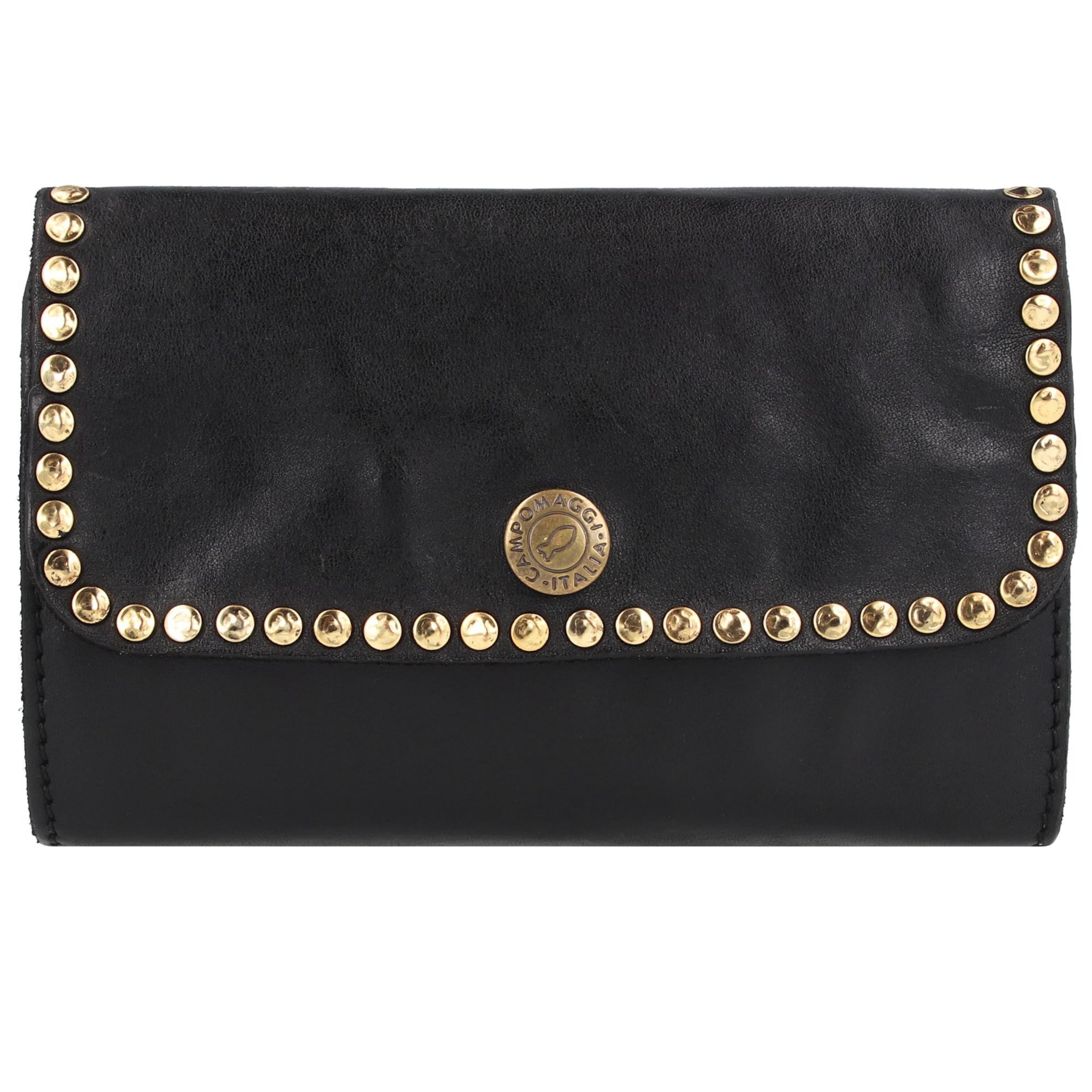 Campomaggi Portemonnee in Zwart: voorkant