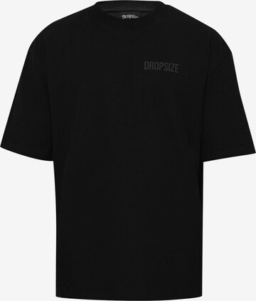 Dropsize - Camiseta en negro: frente