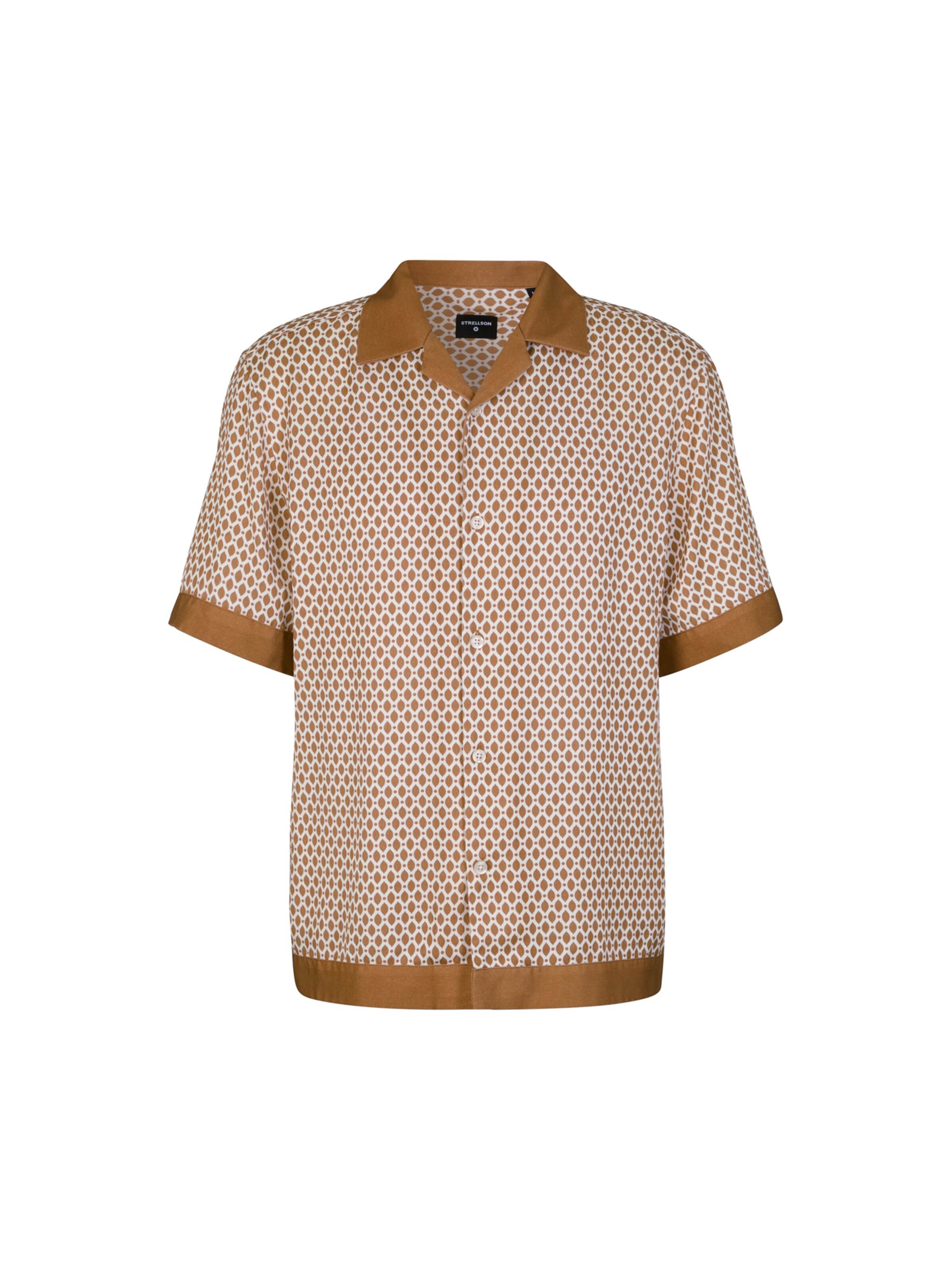 Coupe regular Chemise 'Cao' STRELLSON en marron : devant