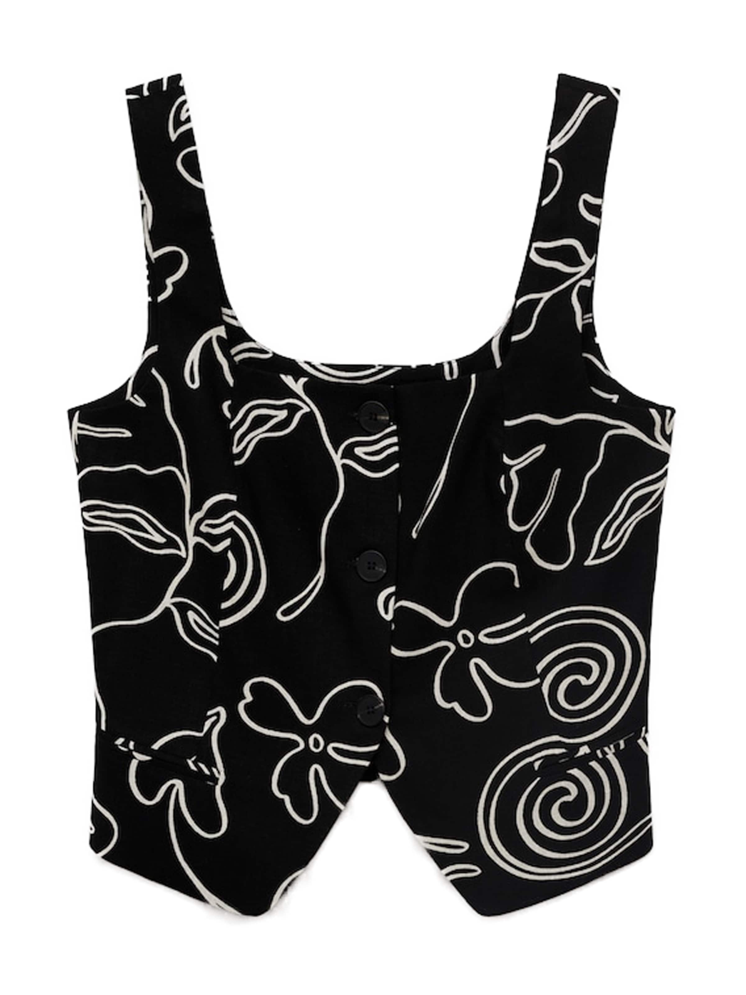 MANGO Vesta k obleku 'LIZA' – černá: přední strana