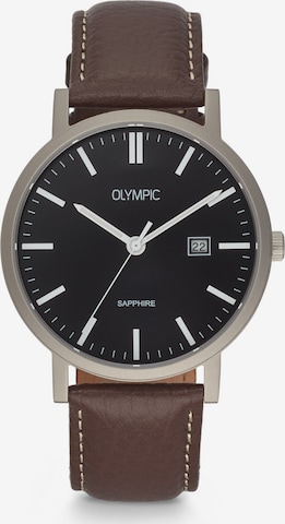 Montre à affichage analogique Olympic en gris : devant