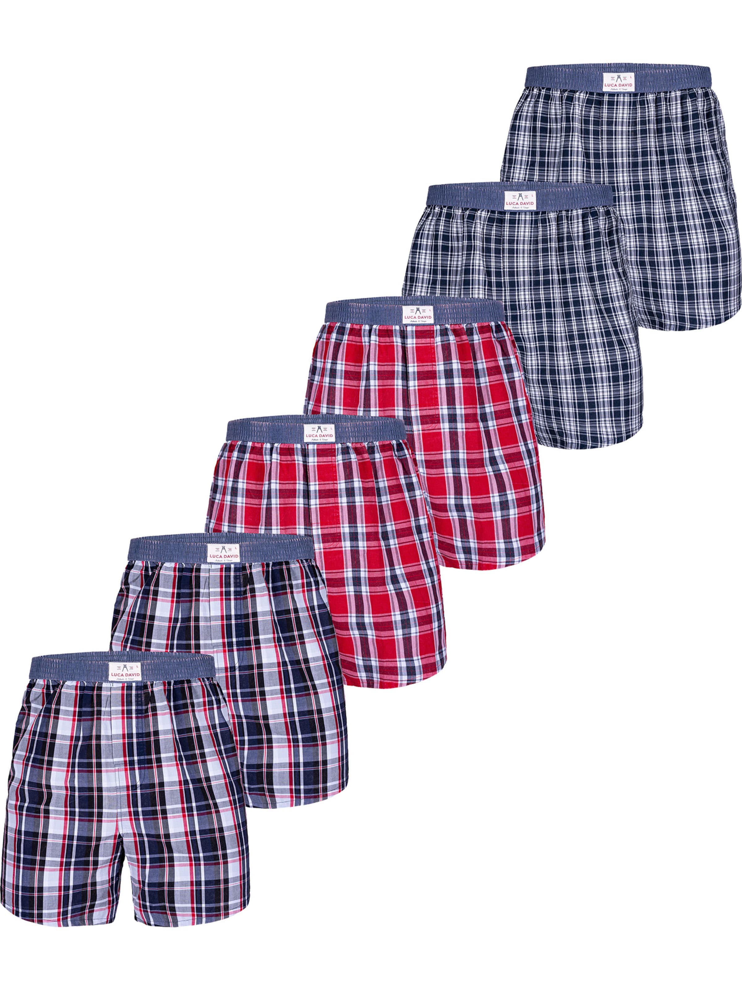 Luca David Boxer shorts ' Olden Glory ' in Blue: front