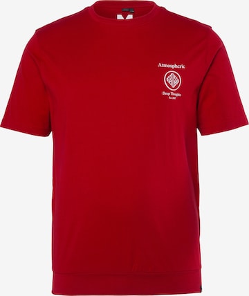 Men Plus Shirt in Red: front