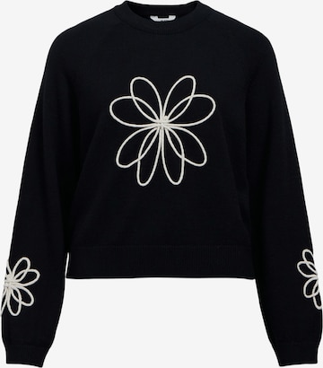 Pull-over 'OBJLaney Rubin' OBJECT en noir : devant