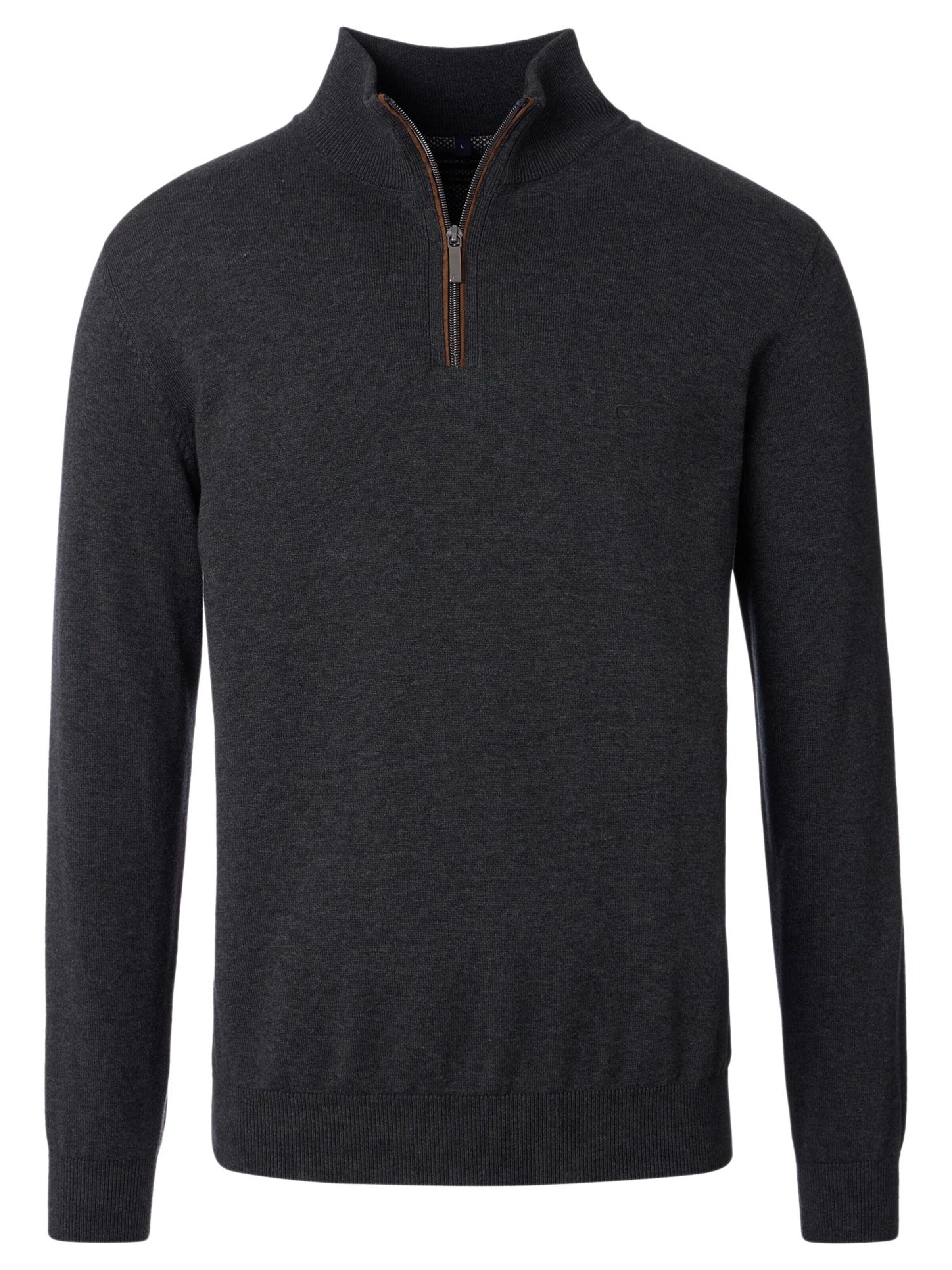 CASAMODA Sweater 'Basic' in Grey: front