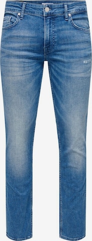 regular Jeans 'Loom' di Only & Sons in blu: frontale