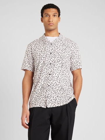 Volcom - Ajuste regular Camisa 'ASPHALT BEACH' en lila: frente