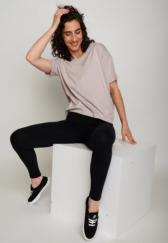 Maglietta 'Feel' di GREENBOMB in beige