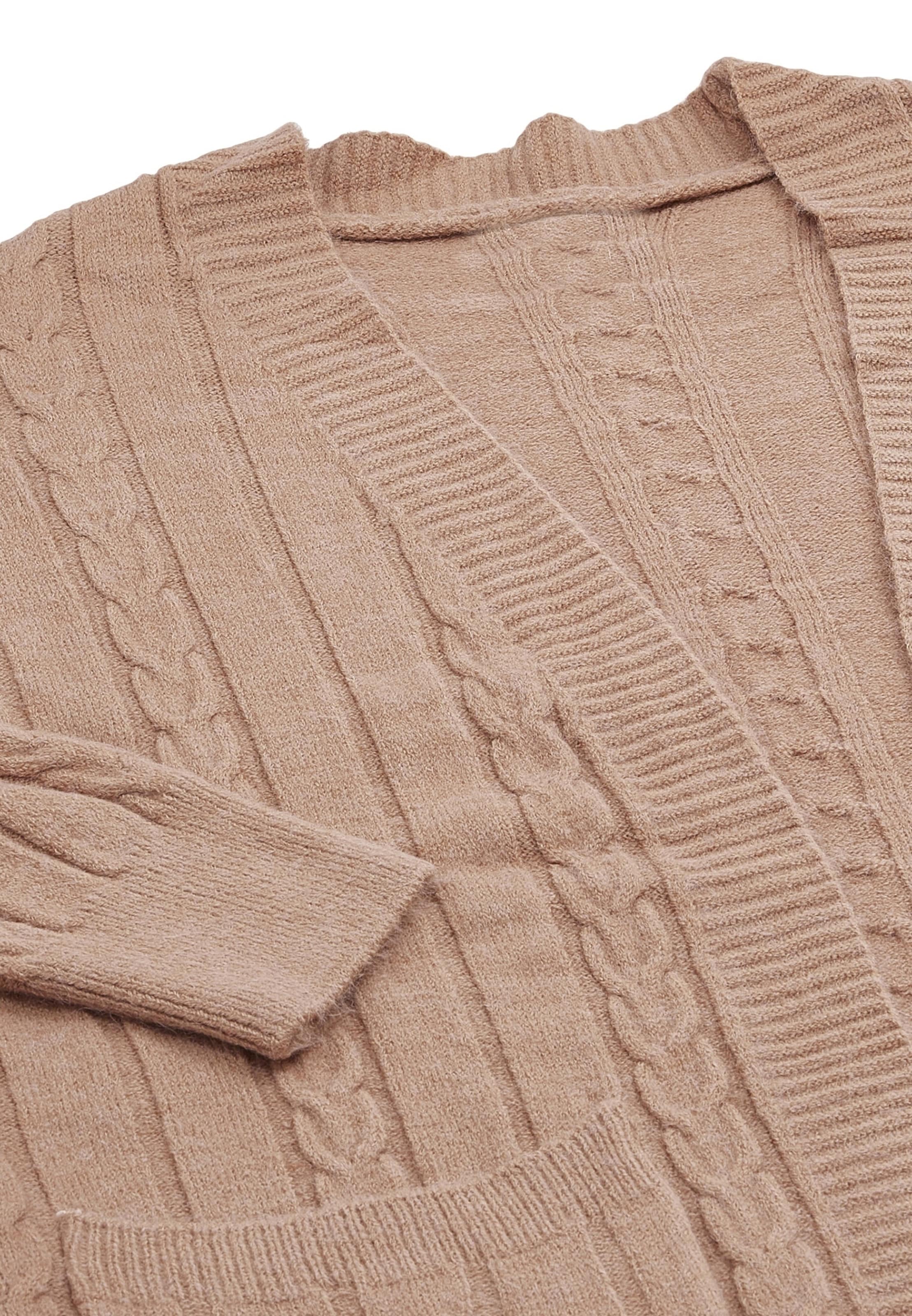 aleva Knitted coat in Pink